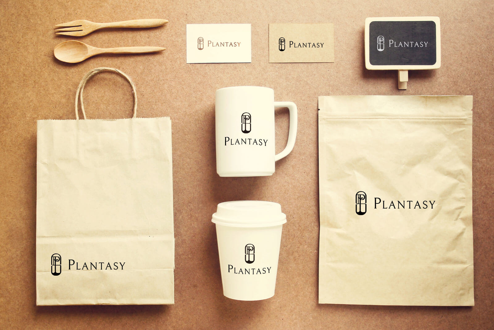 精選成功案例 Featured Portfolio - OurPlantasy 植裁禮品店 Logo Design 4 demo