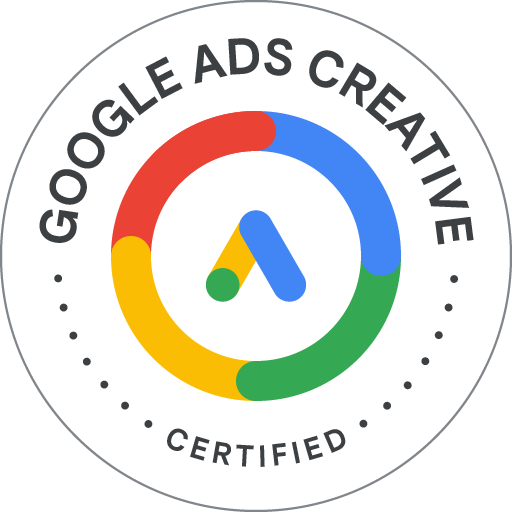 Google Ads 素材創意官方專業認證徽章 2026-2027 · 奶油多多設計所